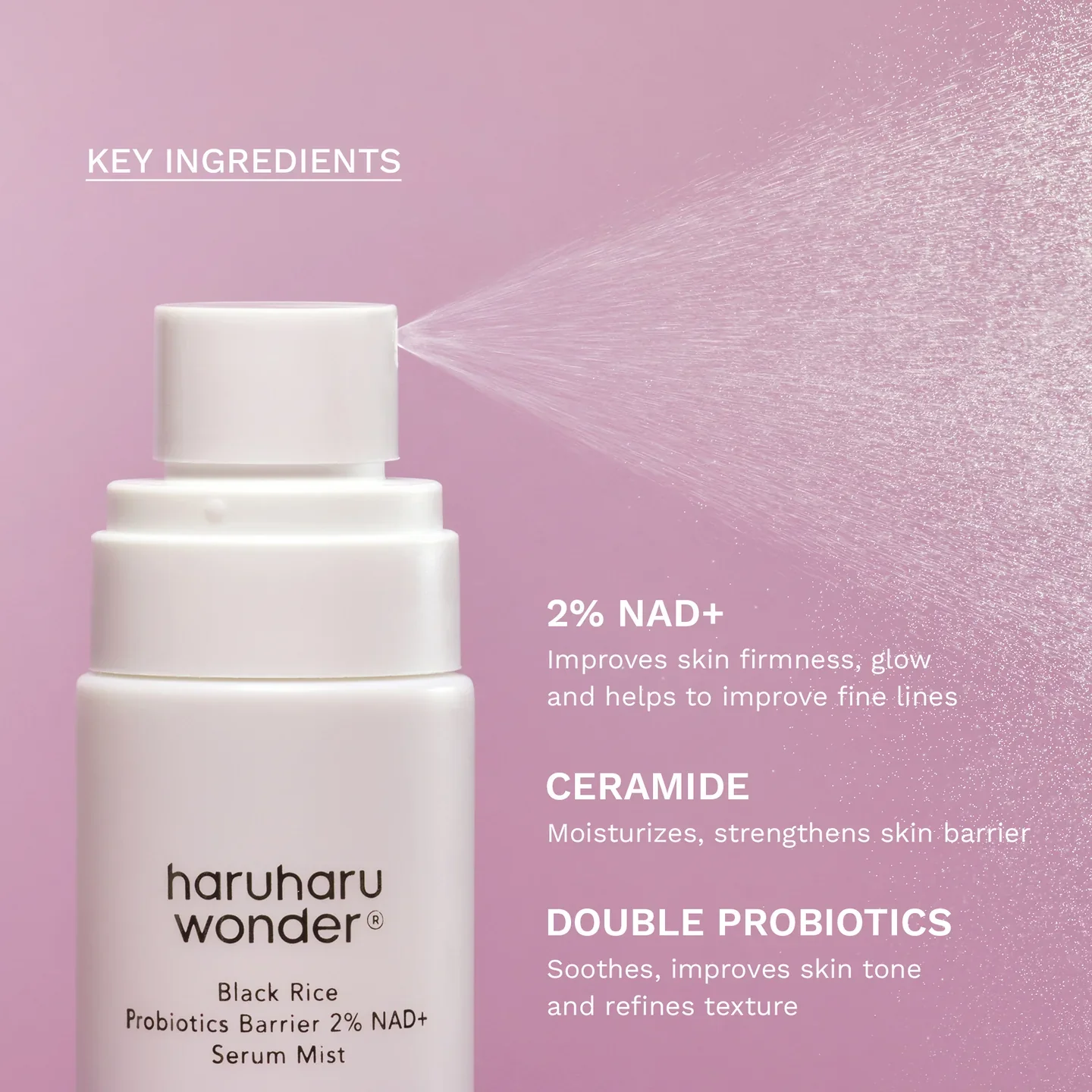 Black Rice Probiotics Barrier NAD+ Serum Mist - Image 4