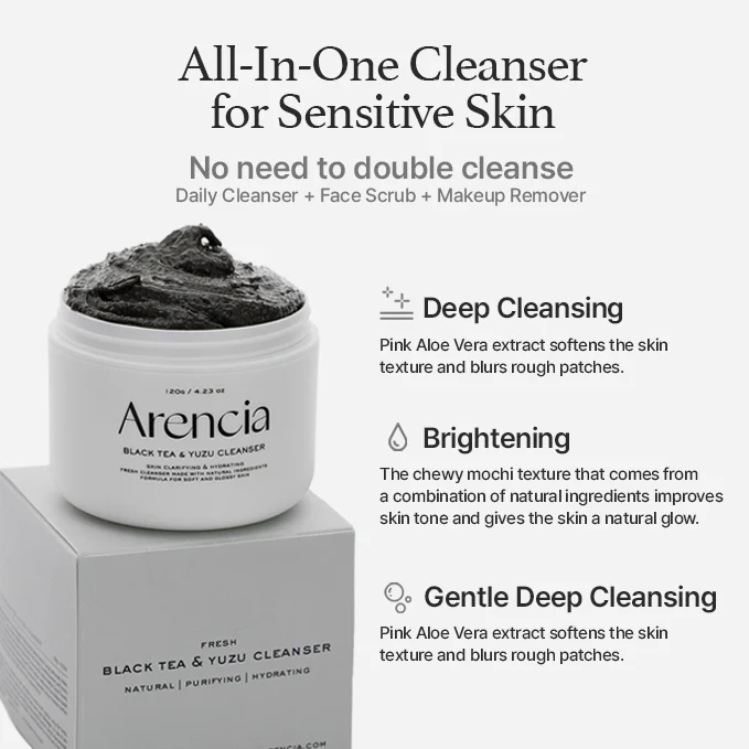 Black Tea Rice Mochi Cleanser - Image 3