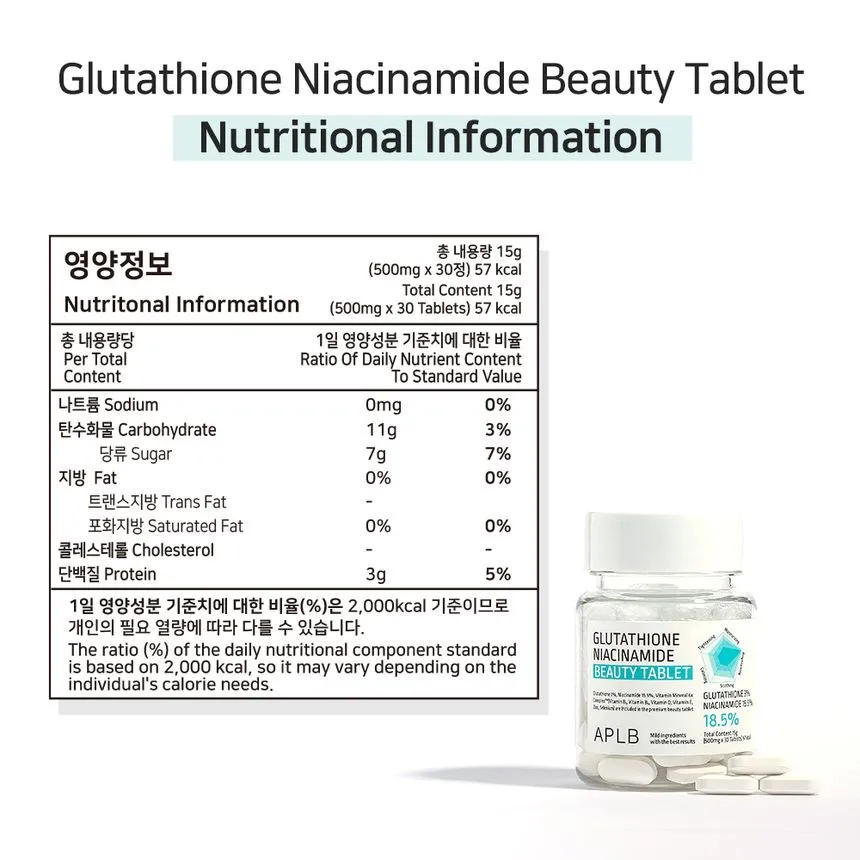Glutathione Niacinamide Beauty Tablet - Image 4