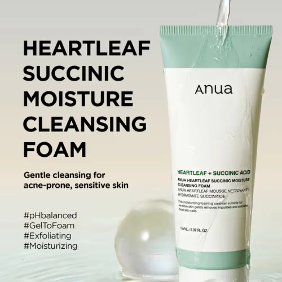 Heartleaf Succinic Moisture Cleansing Foam - Image 3