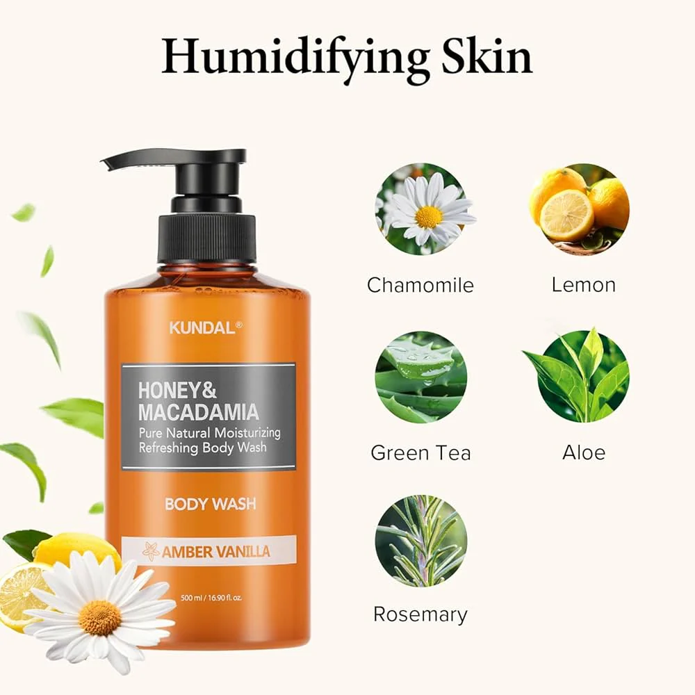 Honey & Macadamia Pure Body Wash - Image 3