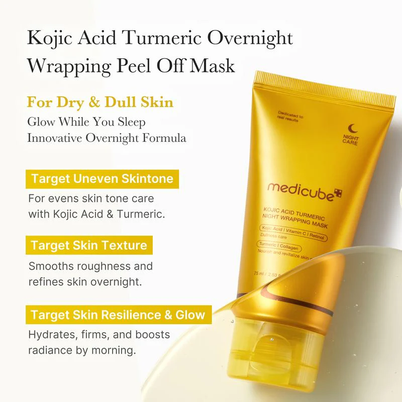 Kojic Acid Turmeric Night Wrapping Mask - Image 3
