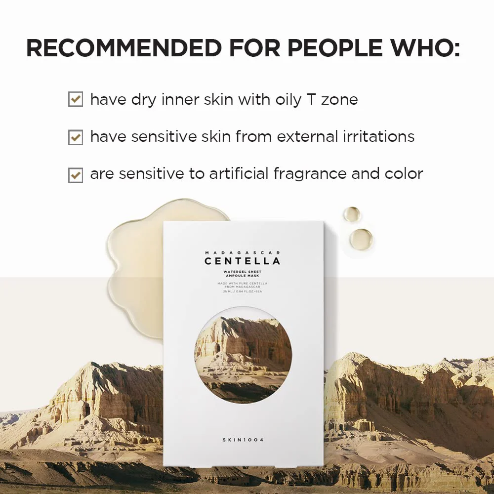 Madagascar Centella Watergel Sheet Ampoule Mask - Image 3
