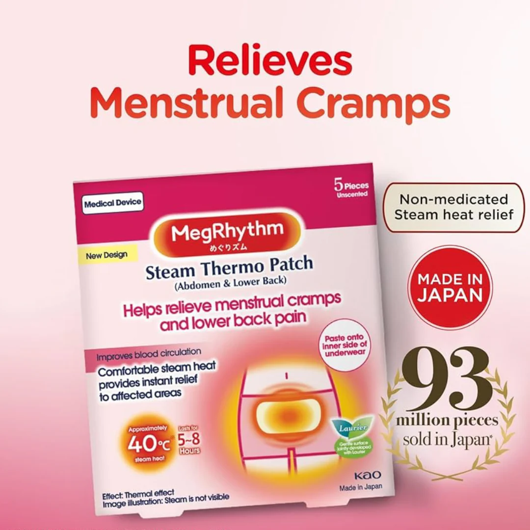 MegRhythm Steam Thermo Patch Stick On Garment Fragrance Free - Image 2