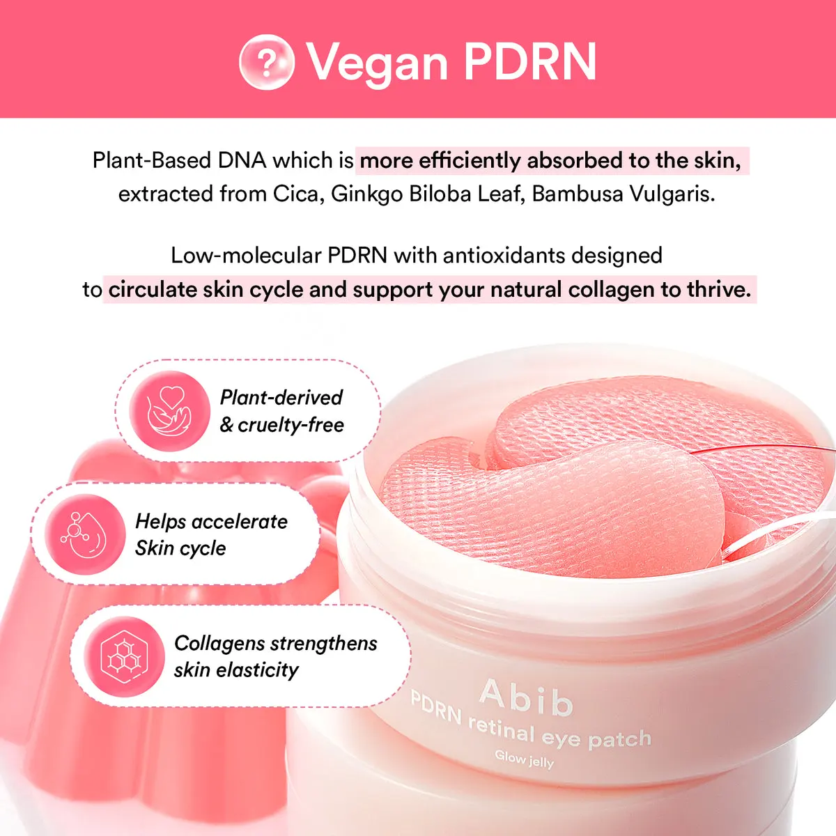 PDRN Retinal Eye Patch Glow Jelly - Image 4