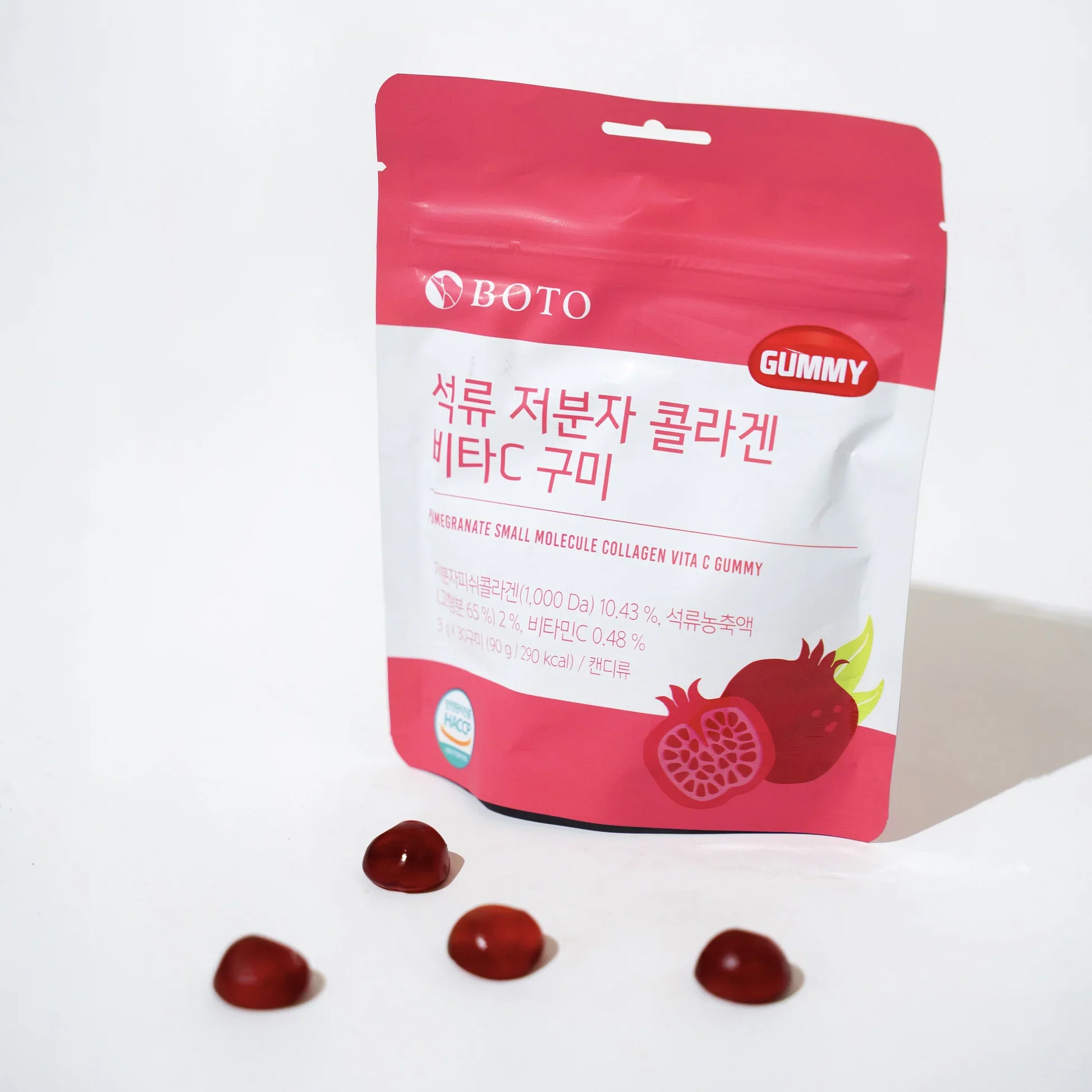 Pomegranate Small Molecule Collagen Vita C Gummy - Image 3