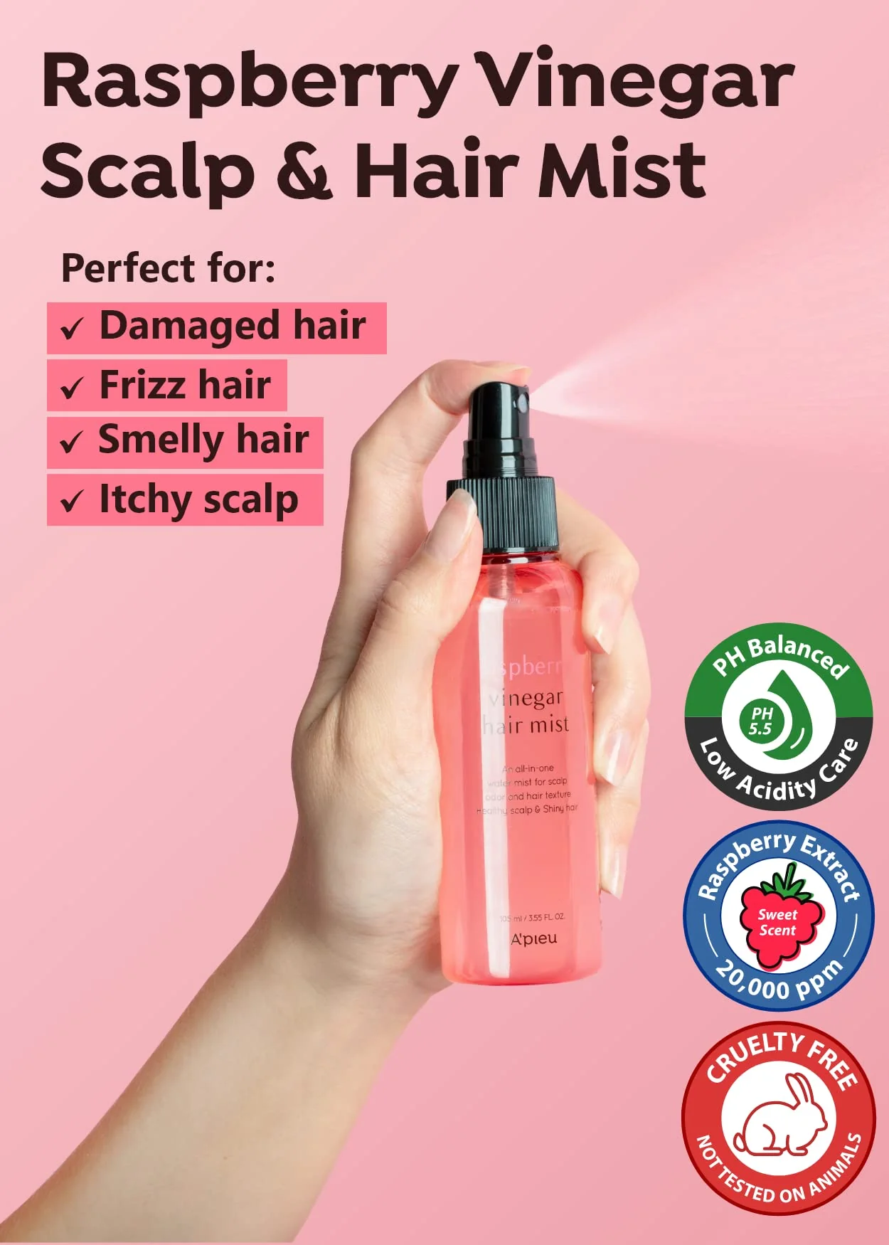 Raspberry Vinegar Hair Mist - Image 3