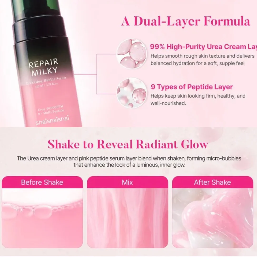 Repair Milky Urea Glow Bubble Serum - Image 3