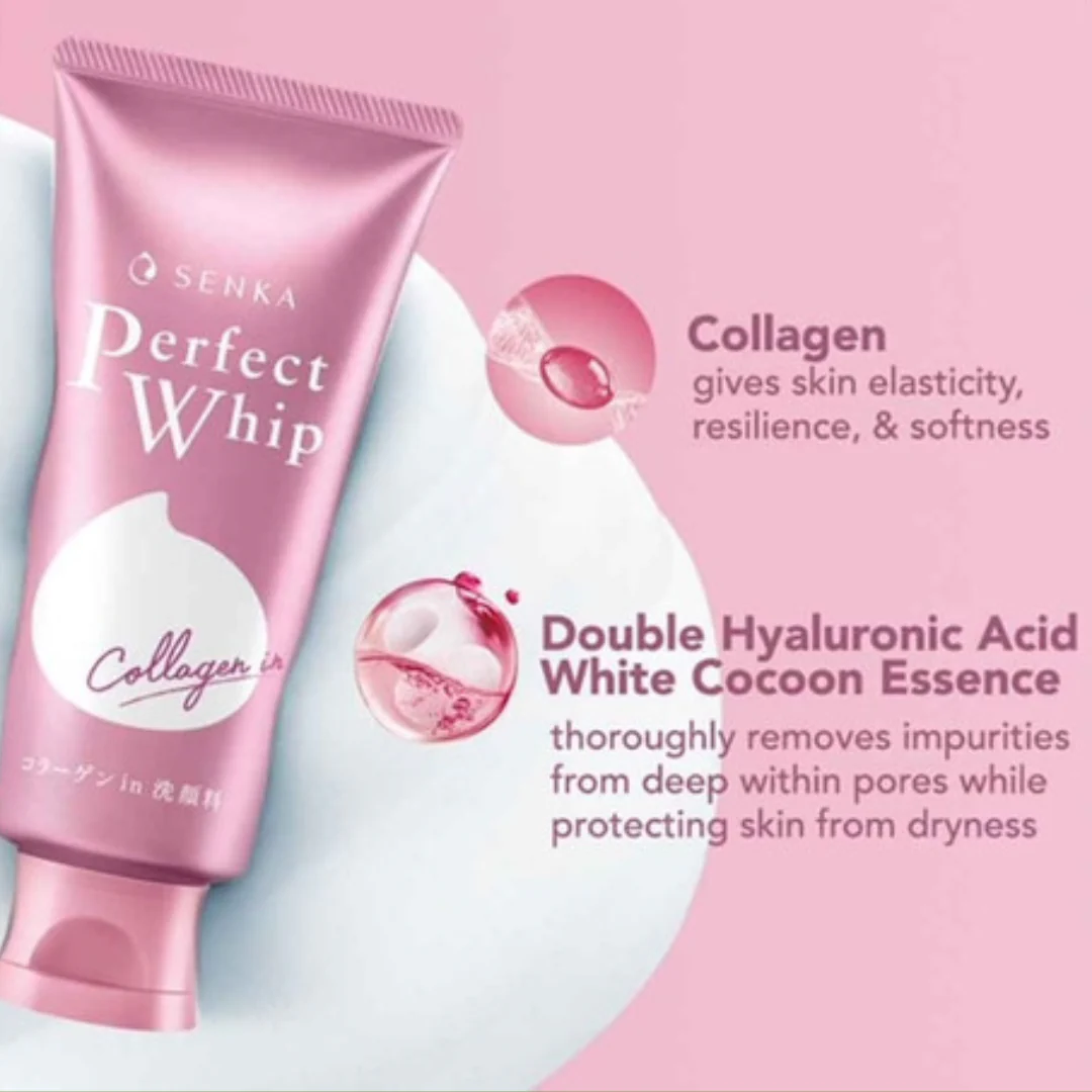 Senka Perfect Whip Collagen In Beauty Face Foam - Image 3