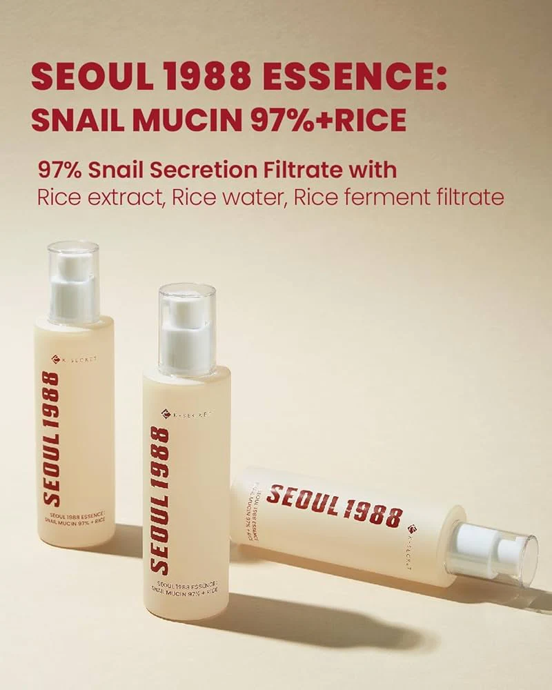 SEOUL 1988 Essence : Snail Mucin 97% + Rice - Image 4