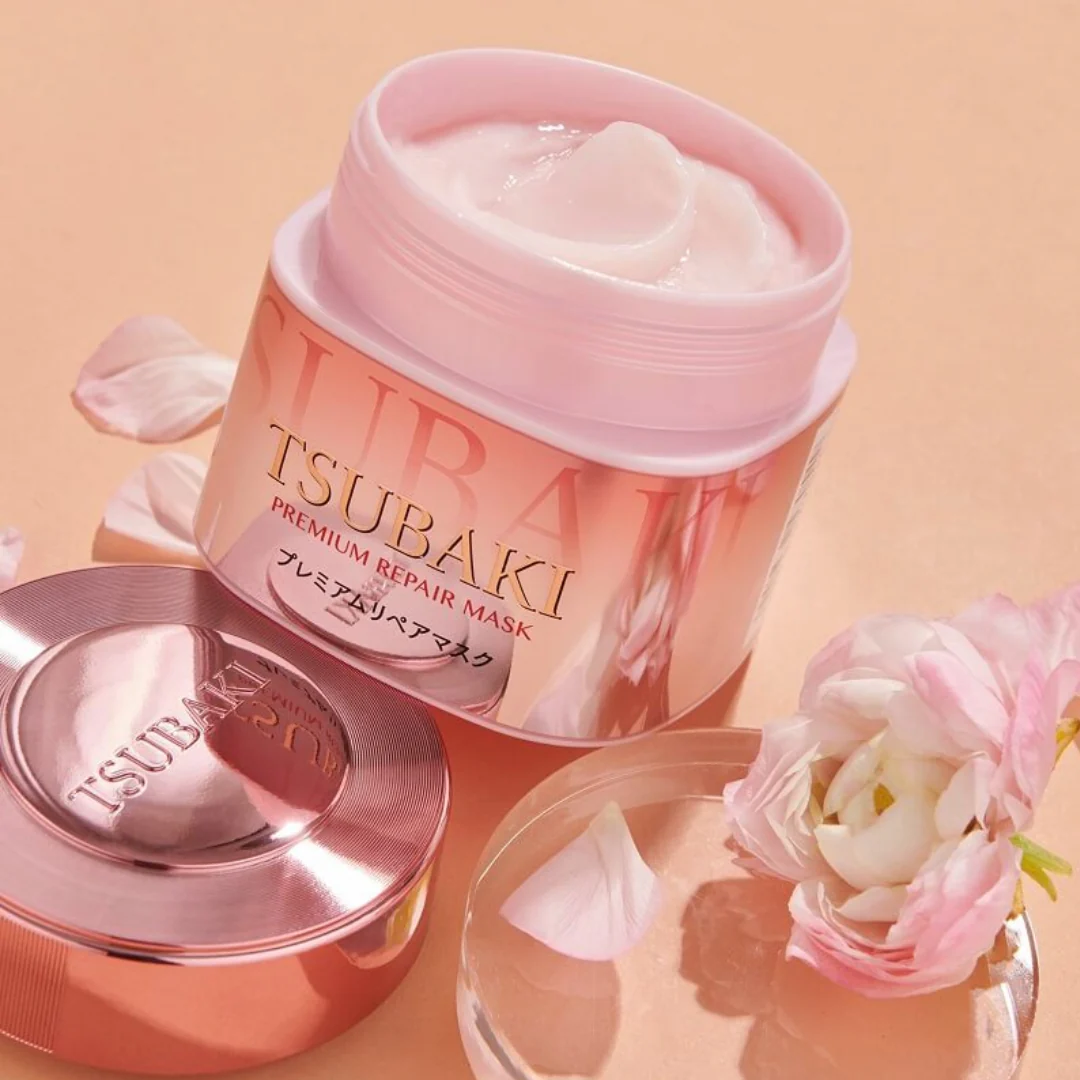Tsubaki Premium Repair Mask Pink Camellia Japan Edition - Image 2